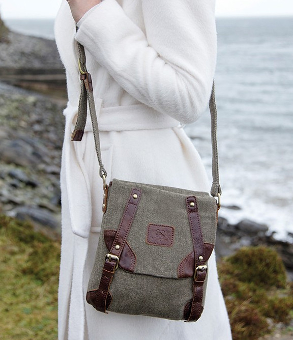 sac-tweed-vert-et-cuir-aran-woollen-mills 80