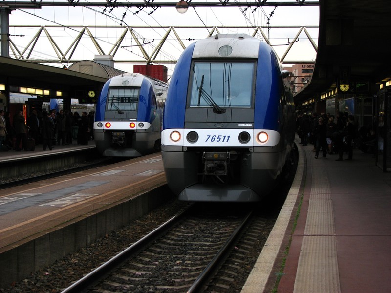 AGC à Lyon la Part-Dieu, dont l'X 76 511