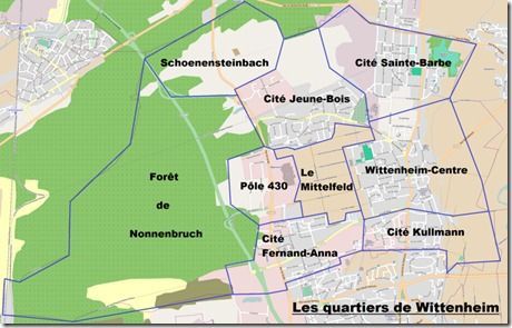 Map Wittenheim