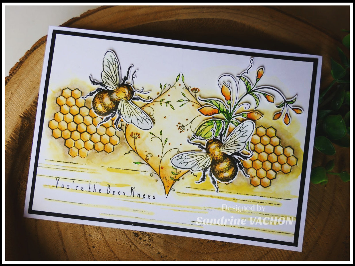 Sandrine VACHON Carte abeille Pink Ink Designs (1)
