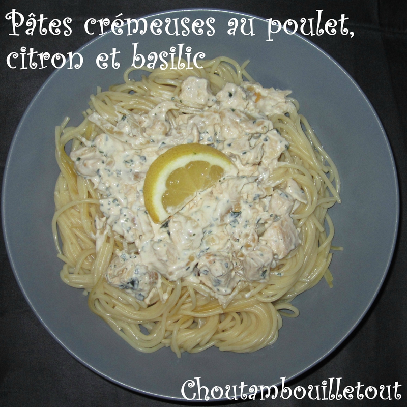 pates poulet citron basilic