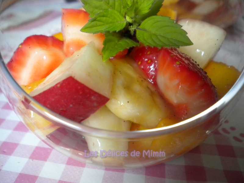 Salade de fruits d’été au sirop parfumé 5