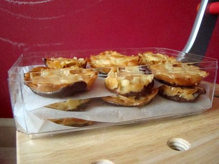 Florentins au chocolat recettes dessert Petites cremes au sucre roux et oranges confites