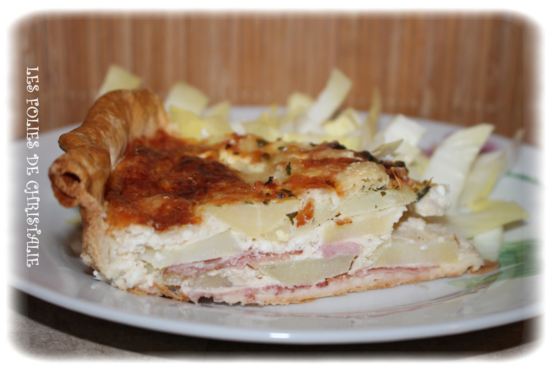 Quiche bacon féta pdt 8