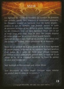 Sephiroth le Moissonneur - mizar (artefact)