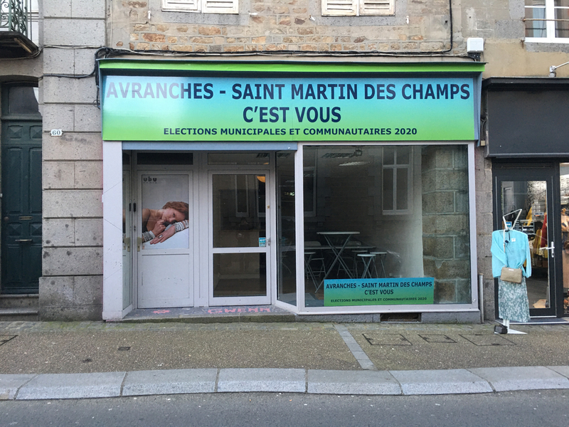 élections_municipales_2020_Avranches_Guénhaël Huet_local_campagne_rue de la Constitution