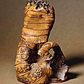 A large bamboo root seal, 18th-19th century