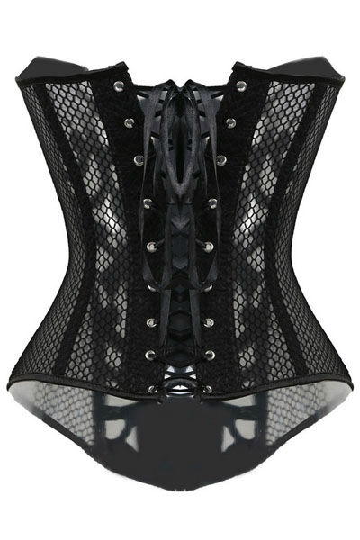 corset vintage noir trois matieres (3)
