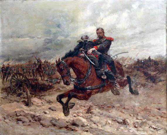 Beauquesne, Scène de bataille de la guerre de 1870 sd