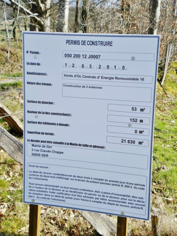 permis de construire eolienne Ger Saint-Georges-de-Rouelley