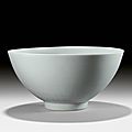 A fine large '<b>lianzi</b>' white-glazed <b>bowl</b>, Mark and period of Xuande (1426-1435)