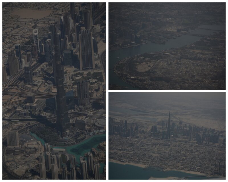 Dubai vu d'avion