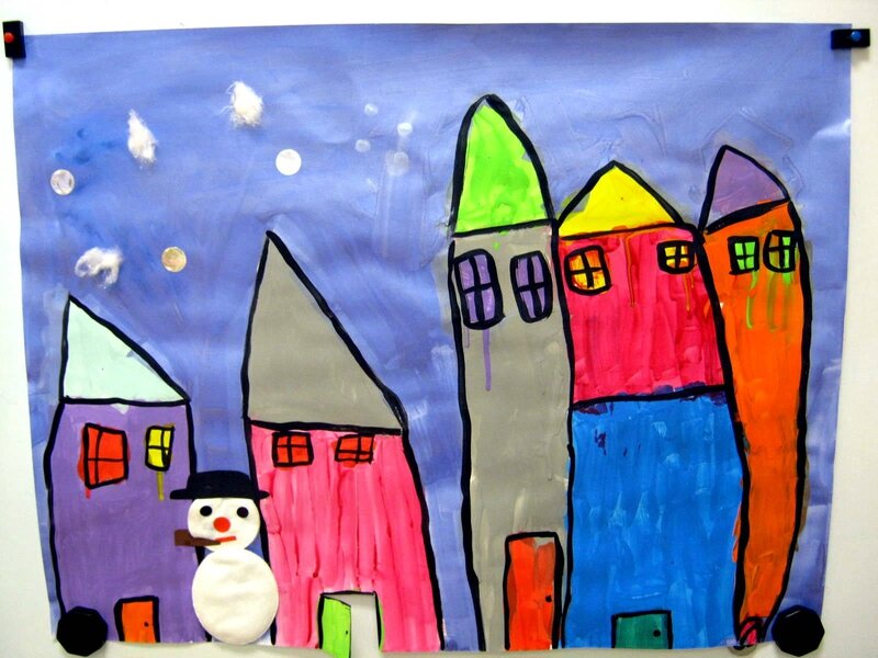 185_Noël et Nouvel an_Le village sous la neige (3)
