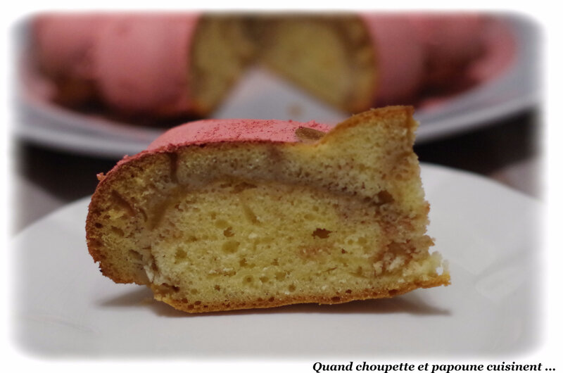 gâteau aux fromage blanc et compote-1350