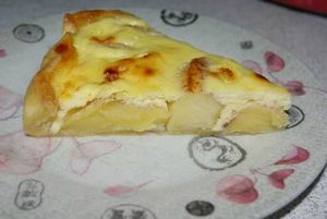 Taret aux pommes au fromage blanc 1