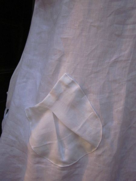 Robe CELESTE en lin blanc (4)