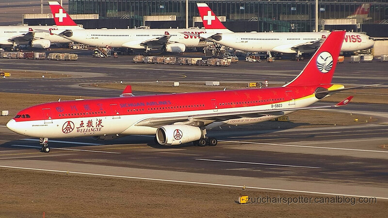 Airbus A330-343 Liquor Of The World Wuliangye (B-5923) Sichuan Airlines