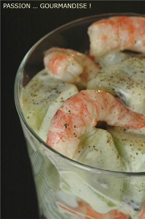 Salade kiwi-crevettes-mayo Lolotte