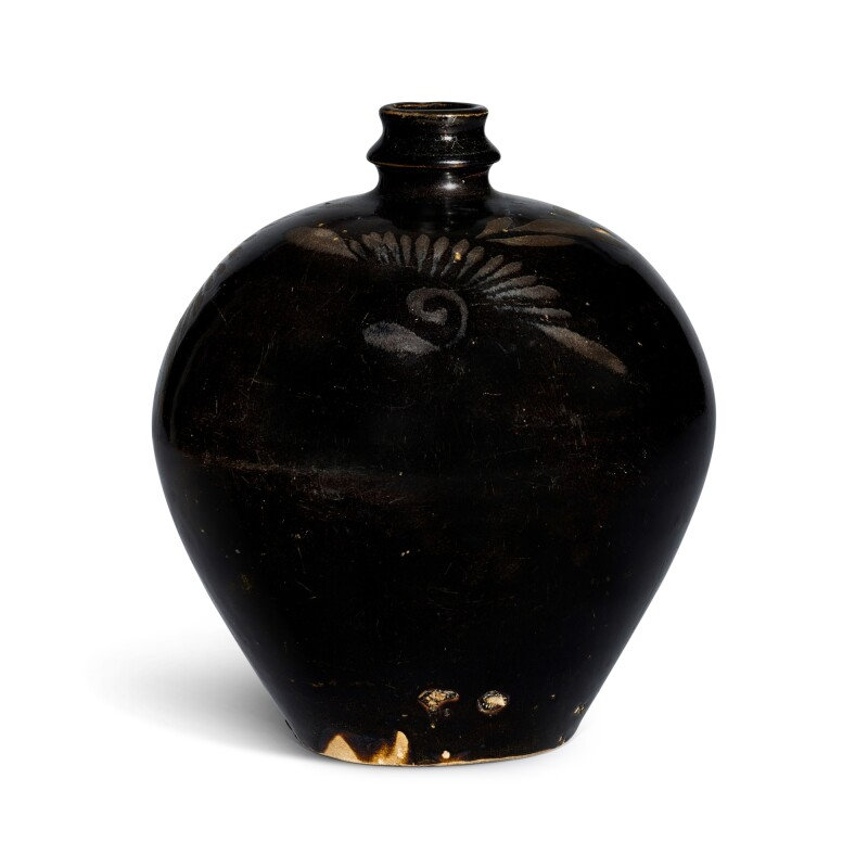 A silvery russet-painted black-glazed jar, Northern Song dynasty (960-1127)