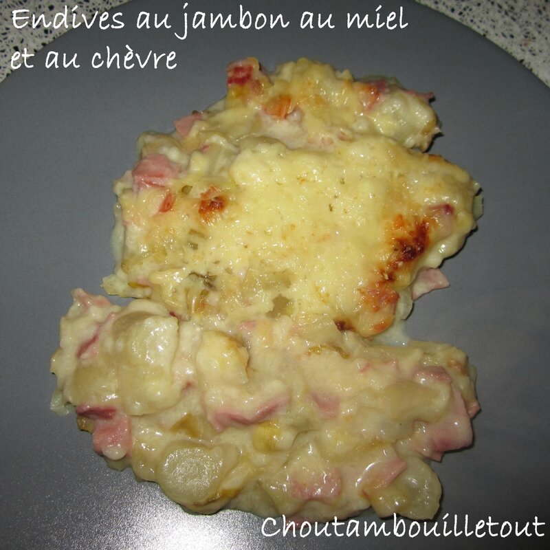 endive jambon miel chèvre