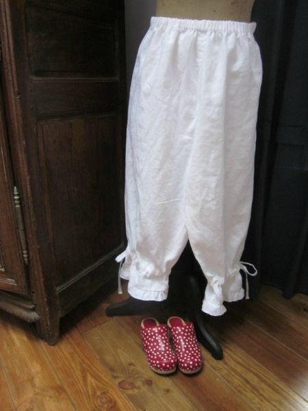 Panty Bénédicte en lin blanc (5)