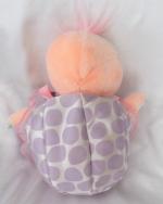 Doudou Peluche Tortue Tottles Tuggy Rose Saumon Blanc Pois Violet Vintage Mattel 1988