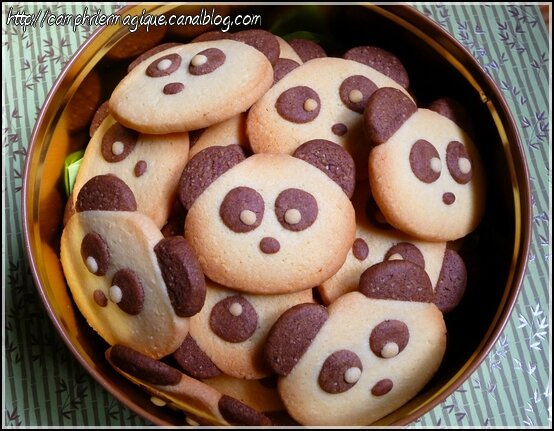 biscuits panda nounours