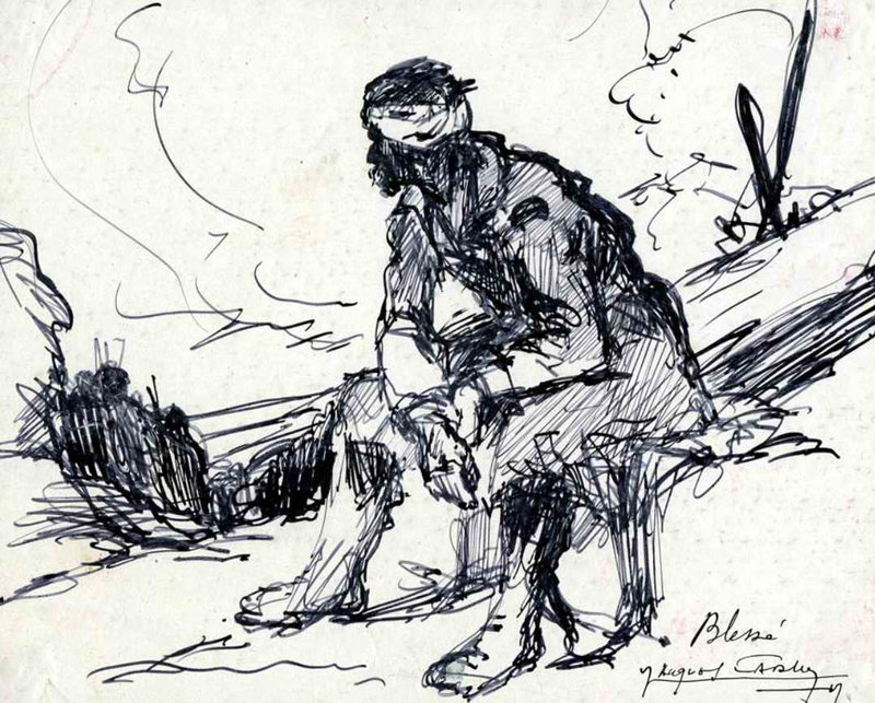 J C blessé 1917