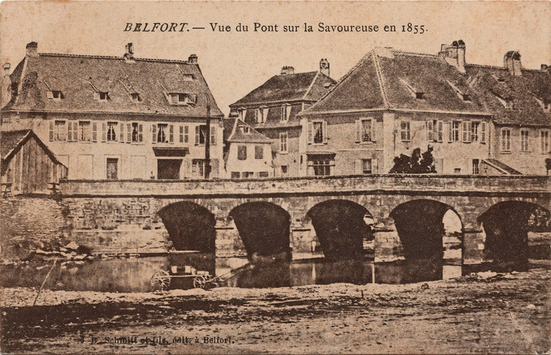 CPA Belfort Pont Savoureuse 1855
