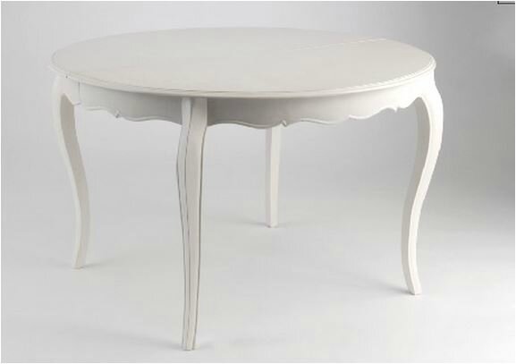 table ovale blanche
