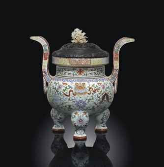 a_famille_rose_tripod_censer_qianlong_iron_red_six_character_seal_mark_d5554216h