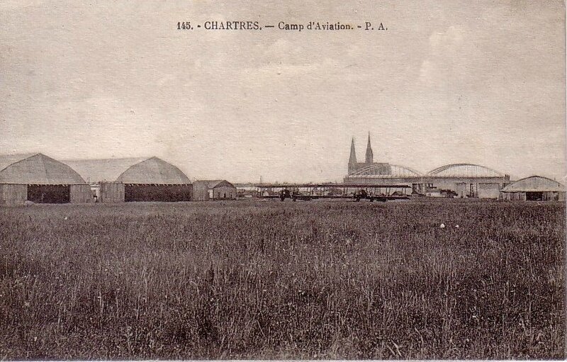 CPA Chartres Camp d'aviation