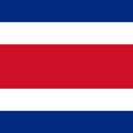 La carte et le drapeau du Costa Rica