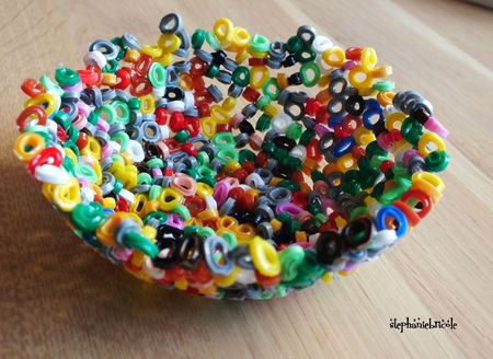 faire un bol en perles HAMA, tuto perles hama, diy perles hama