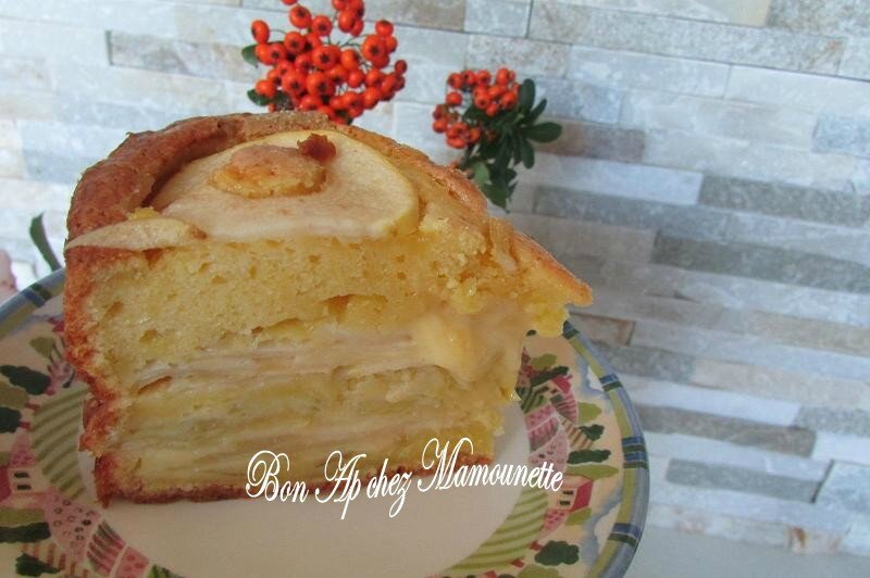 gâteau aux pommes du verger mascarponé et au jus de pomme 033