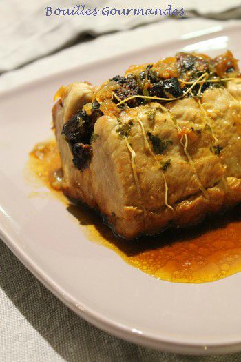 rôti de porc au chorizo - Bouilles Gourmandes