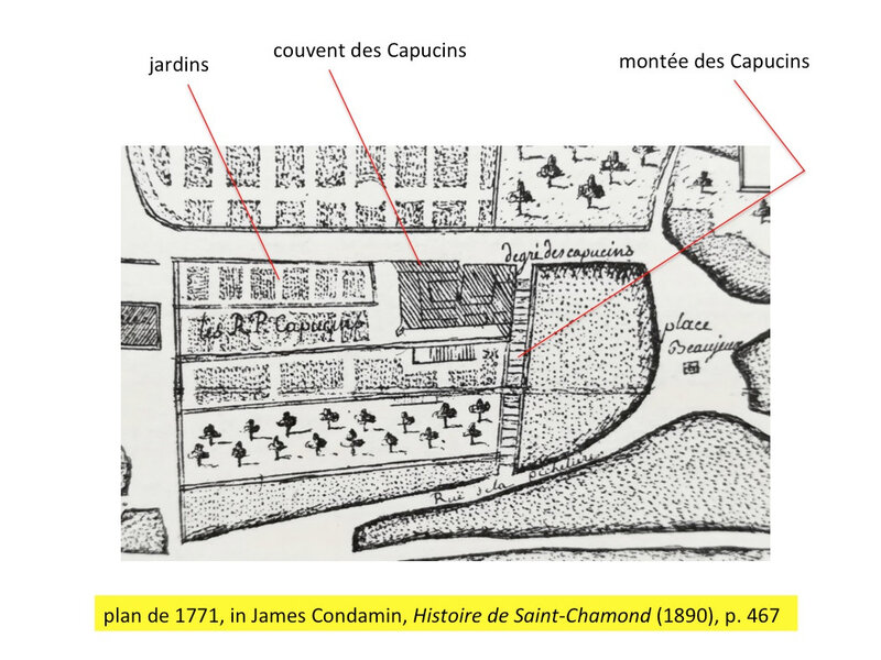Capucins sur plan 1771
