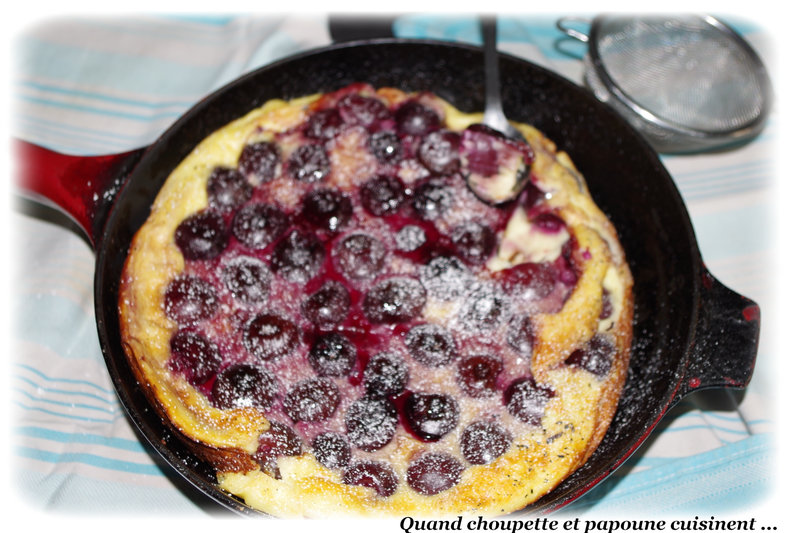 clafoutis de cerise à la poêle-7843