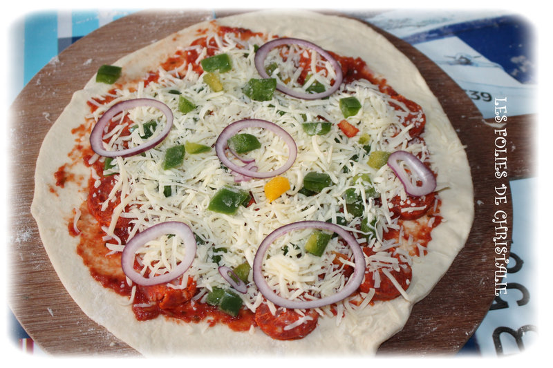 Pizza chorizo poivron 2