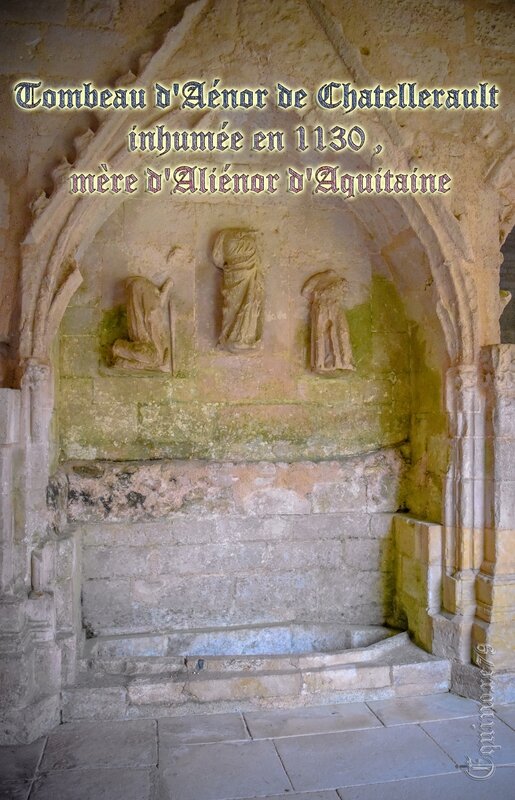 Tombeau d'Aénor de Chatellerault mère d'Aliénor d'Aquitaine Abbaye saint-vincent Nieul sur l'Autise (2)