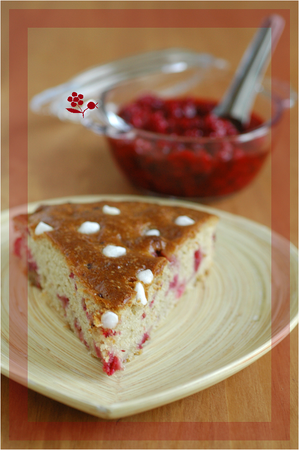 Gâteau compote pomme-banane-zeste d'orange & framboises_1