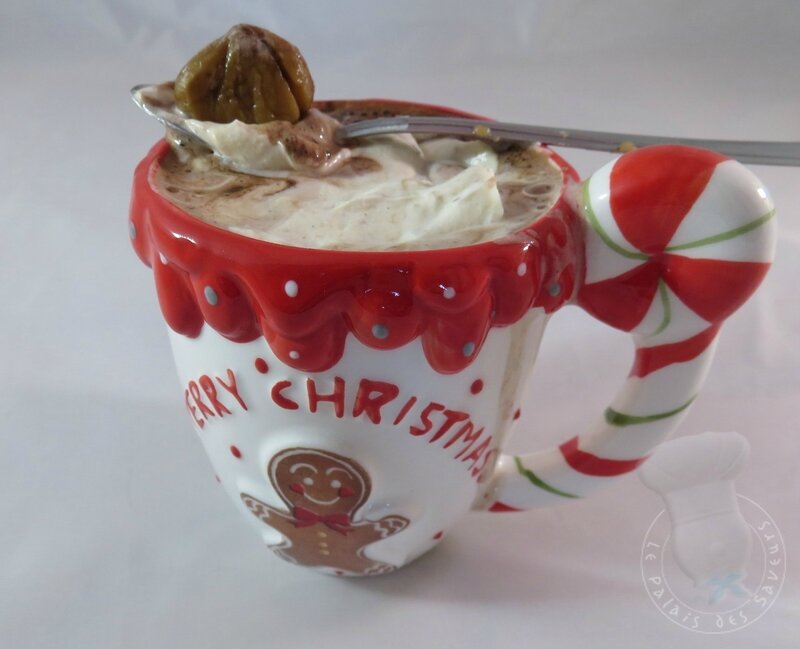 Chocolat chaud à la confiture de marron