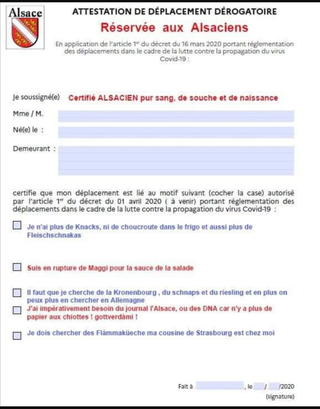 déclaration alsacien