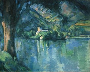 Cézanne, la lac bleu