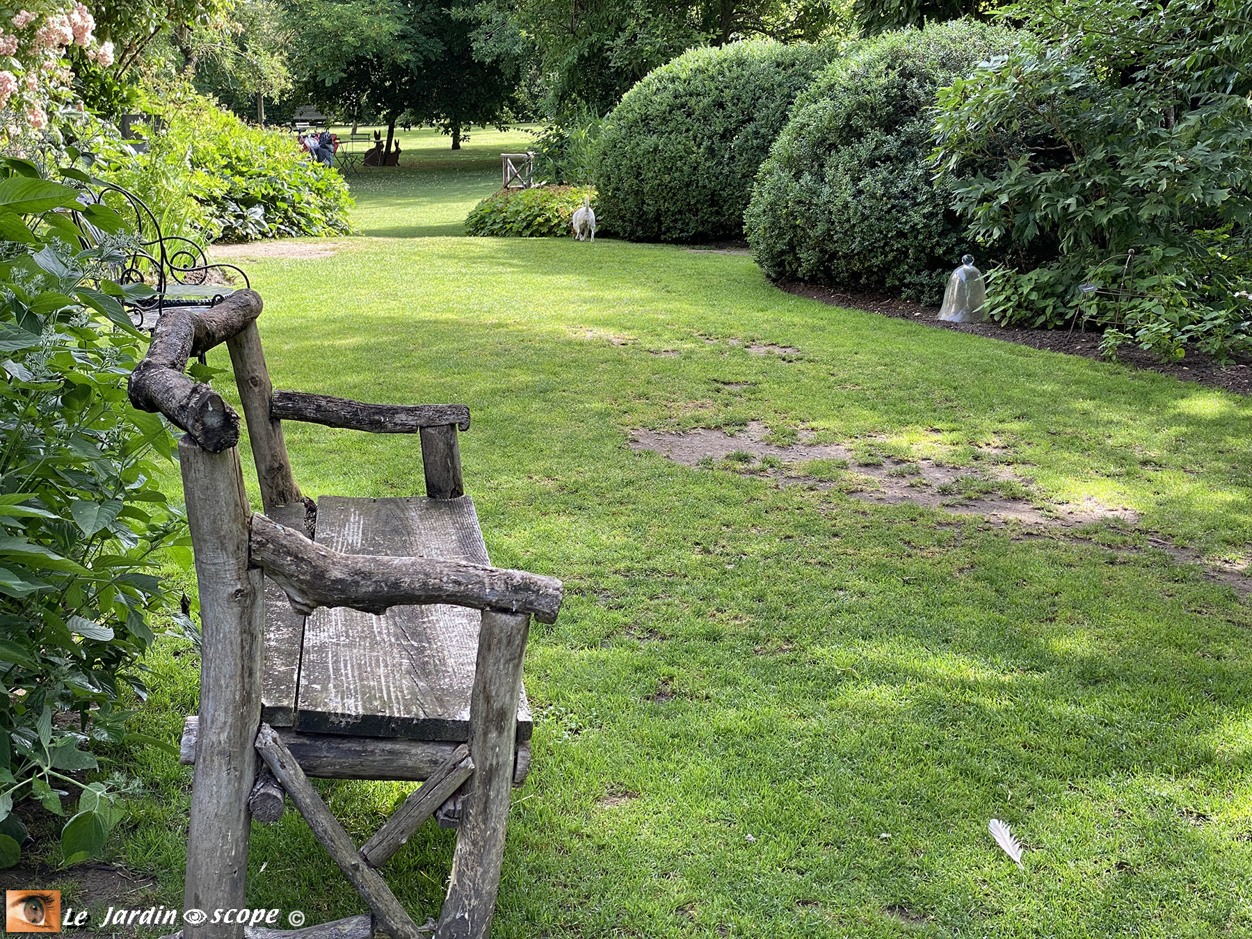 Banc monoplace - Jardin de Roquelin (41)