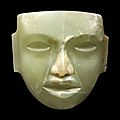Masque anthropomorphe, Culture Teotihuacan, Haut plateau central du Mexique, Classique, <b>450</b>-<b>650</b> <b>ap</b>. <b>J</b>.-<b>C</b>. 