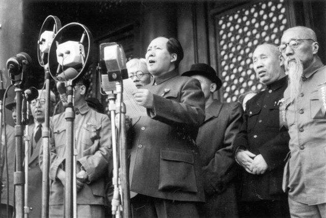 proclamation Rép Pop Chine par Mao 1er oct 1949