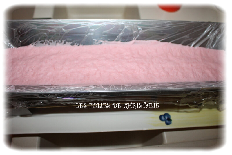 Bûche chocolat blanc fraise 9