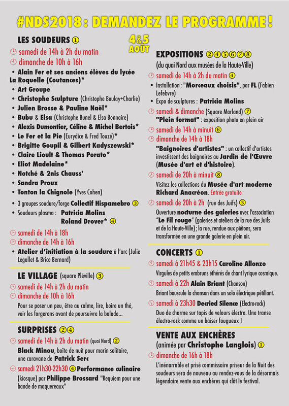 la Nuit des Soudeurs_Granville_festival_2018_programme