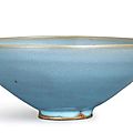 A large Junyao blue-glazed bowl, <b>Song</b> – <b>Jin</b> <b>dynasty</b>